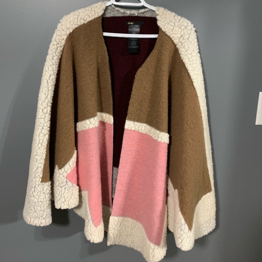Maje wool cape
